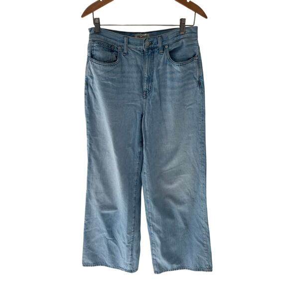 Madewell Superwide-Leg Jeans Light Wash Relaxed Size 27 - Picture 1 of 7